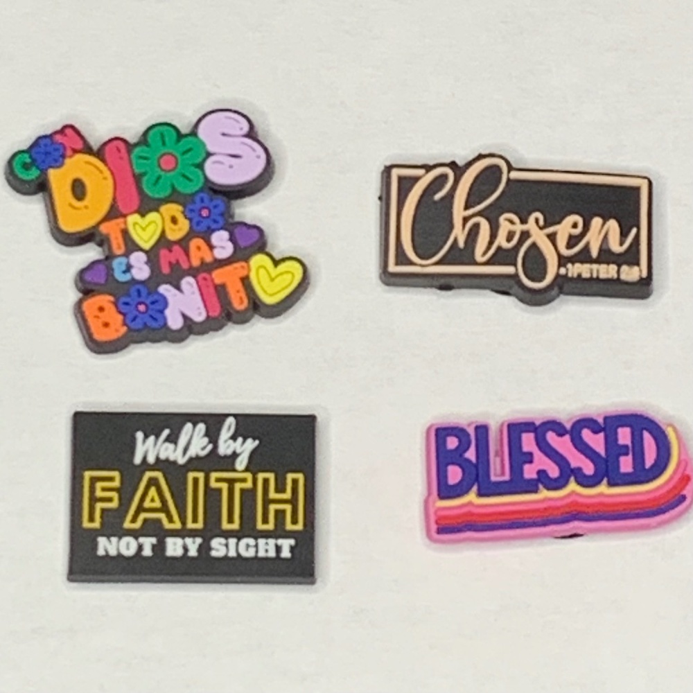 Walk By Faith Not By Sight Croc Charm Set